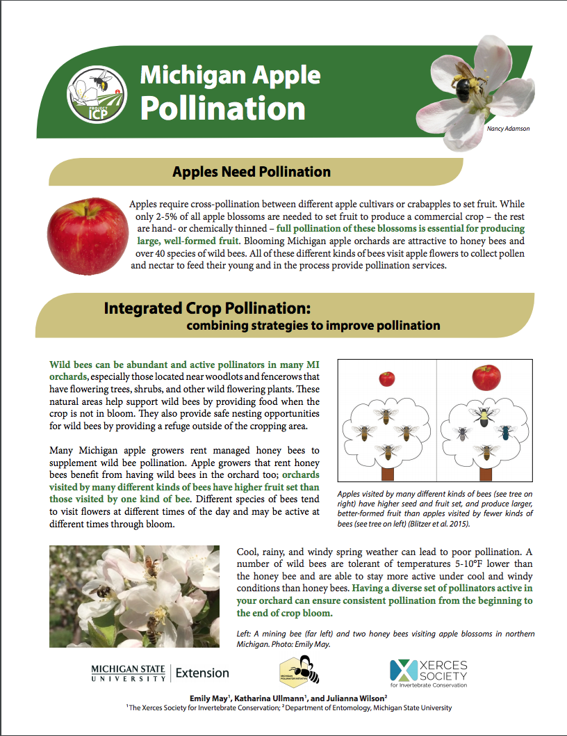 PDF cover of MI Apple Pollination